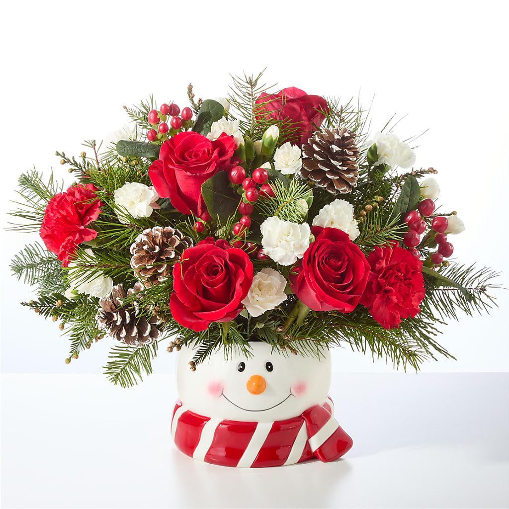 Jolly Snowman Bouquet – Visalia Flower Shop, Visalia CA