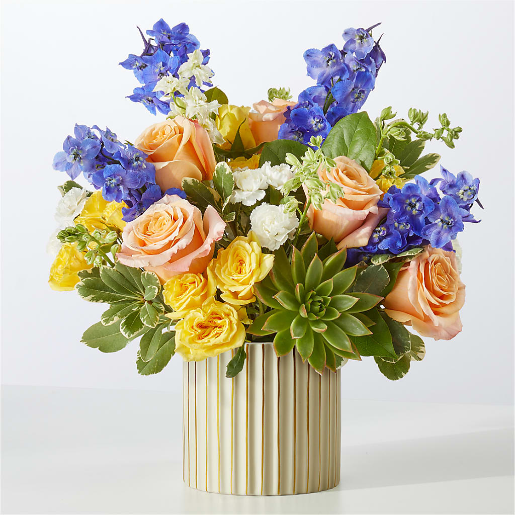Cobalt Reverie Bouquet – Visalia Flower Shop, Visalia CA