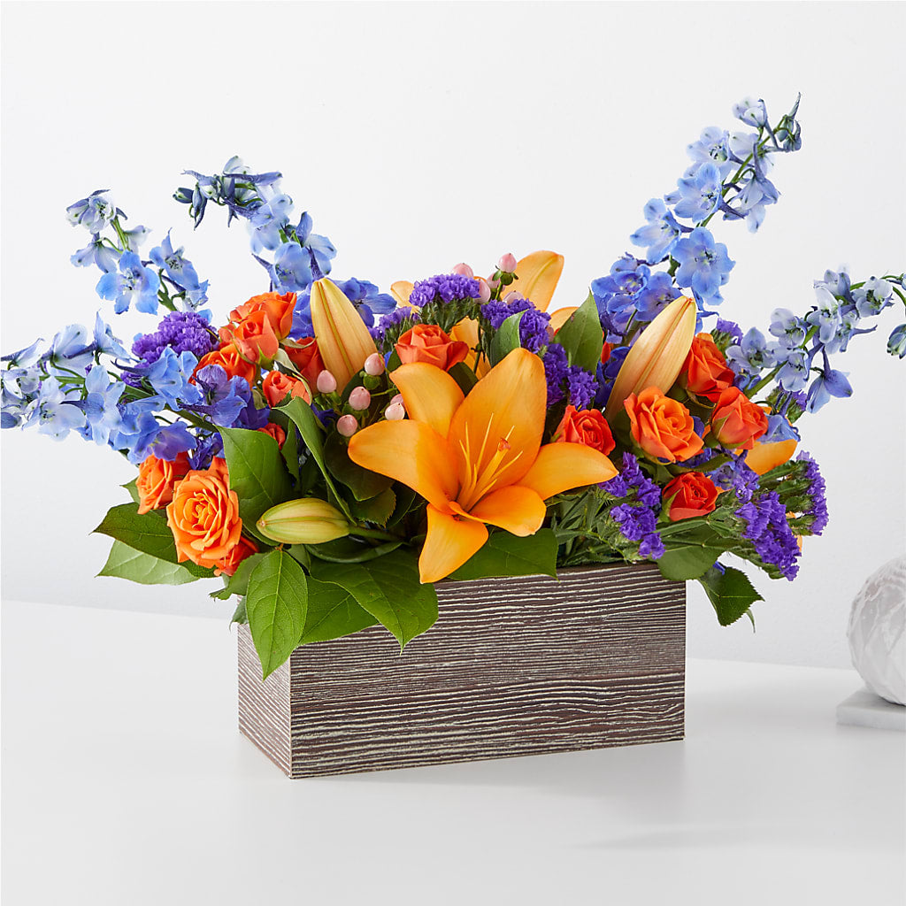 Radiant Citrus Box Bouquet – Visalia Flower Shop, Visalia CA
