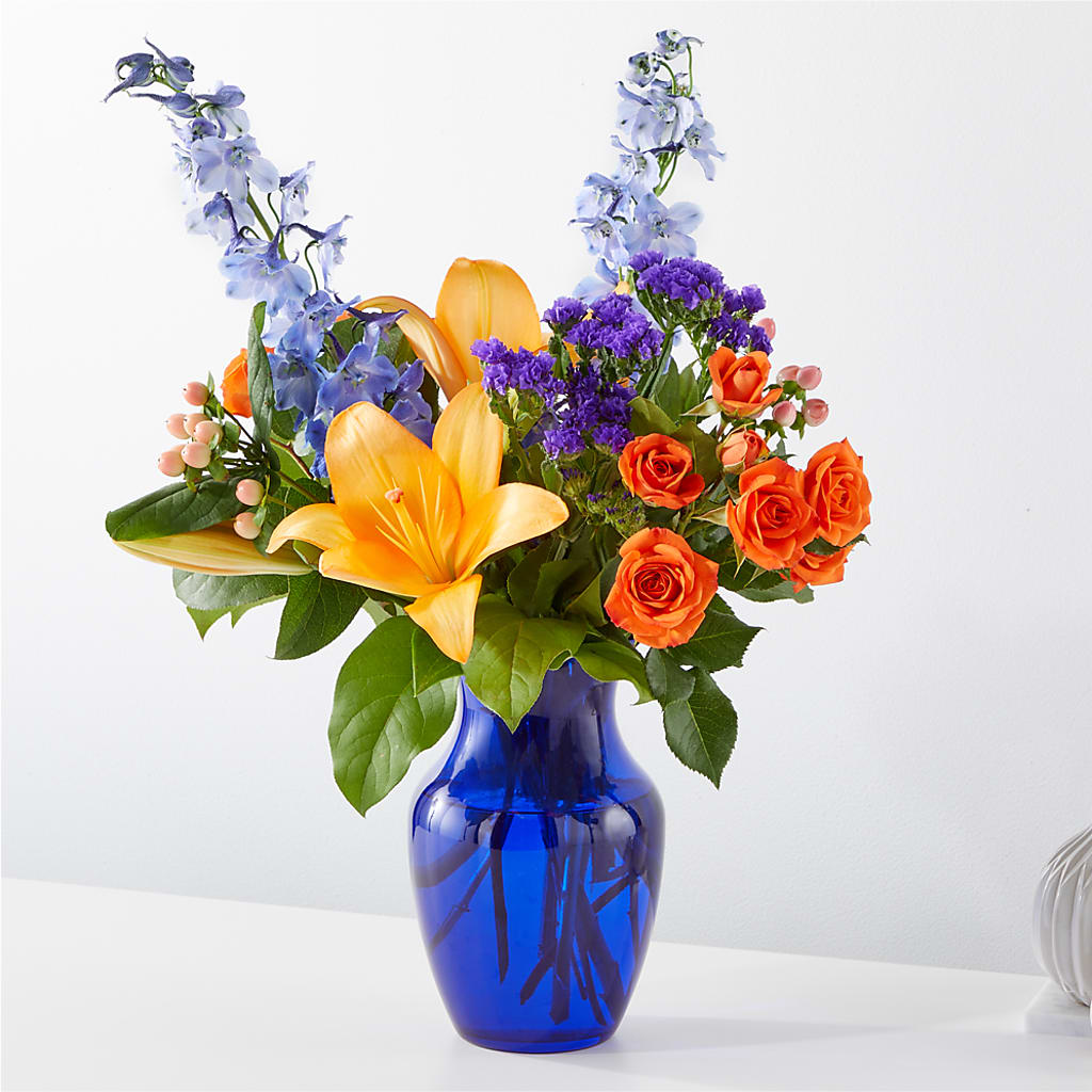 Radiant Citrus Bouquet – Visalia Flower Shop, Visalia CA