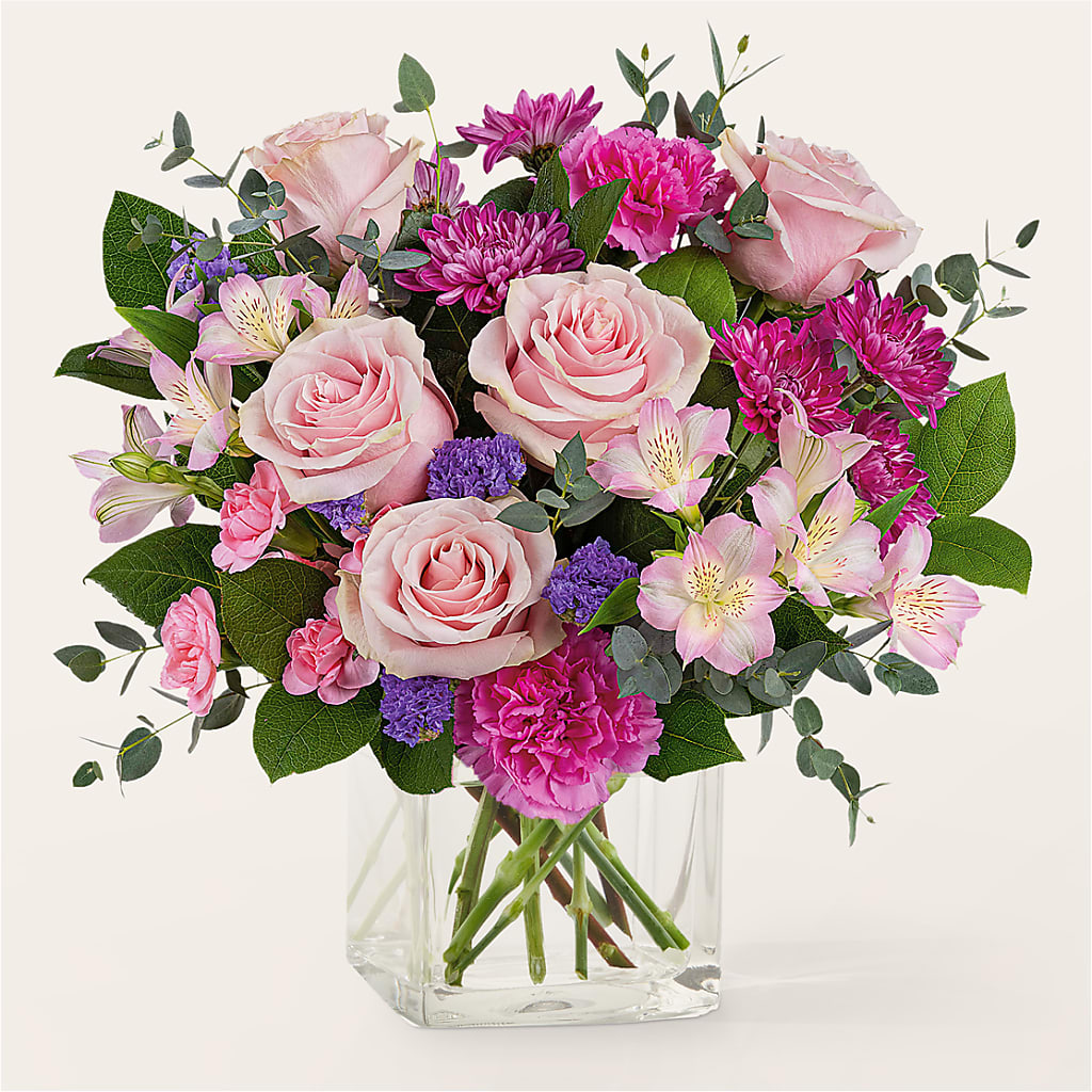 Rosy Radiance Bouquet – Visalia Flower Shop, Visalia CA
