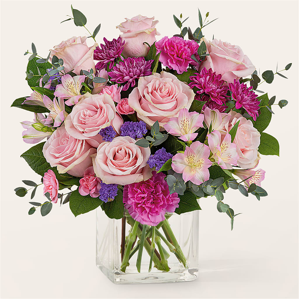 Rosy Radiance Bouquet – Visalia Flower Shop, Visalia CA