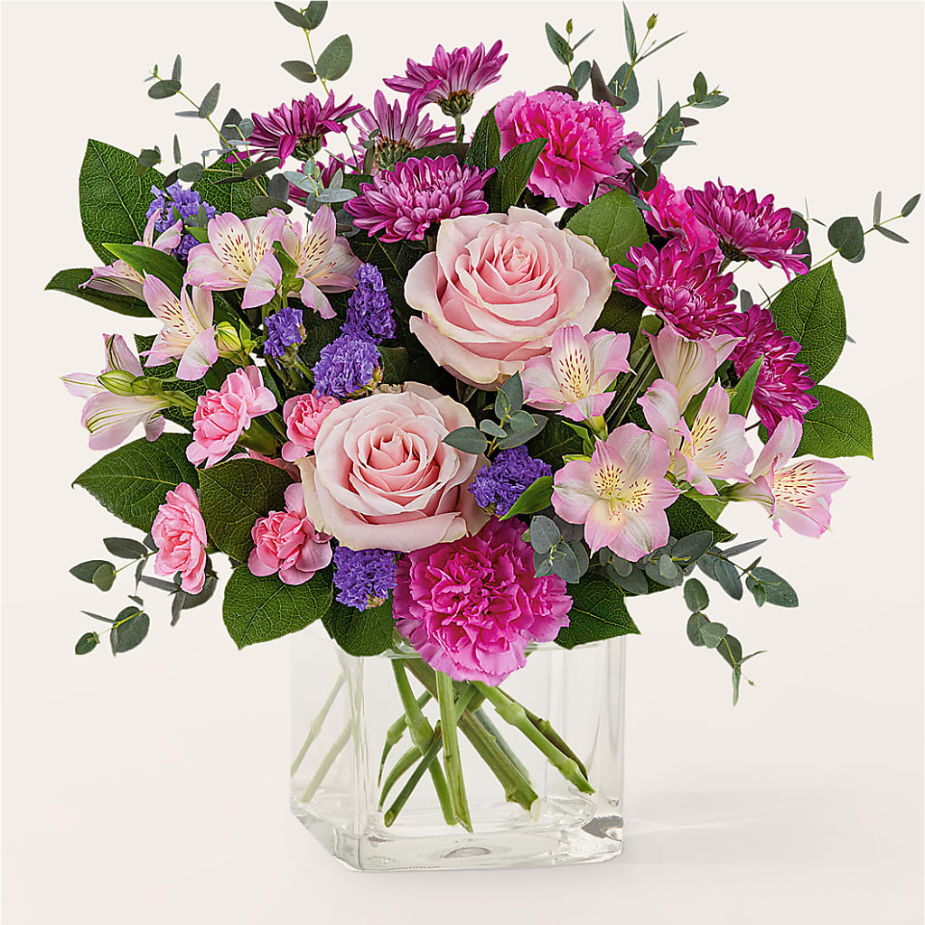 Rosy Radiance Bouquet – Visalia Flower Shop, Visalia CA