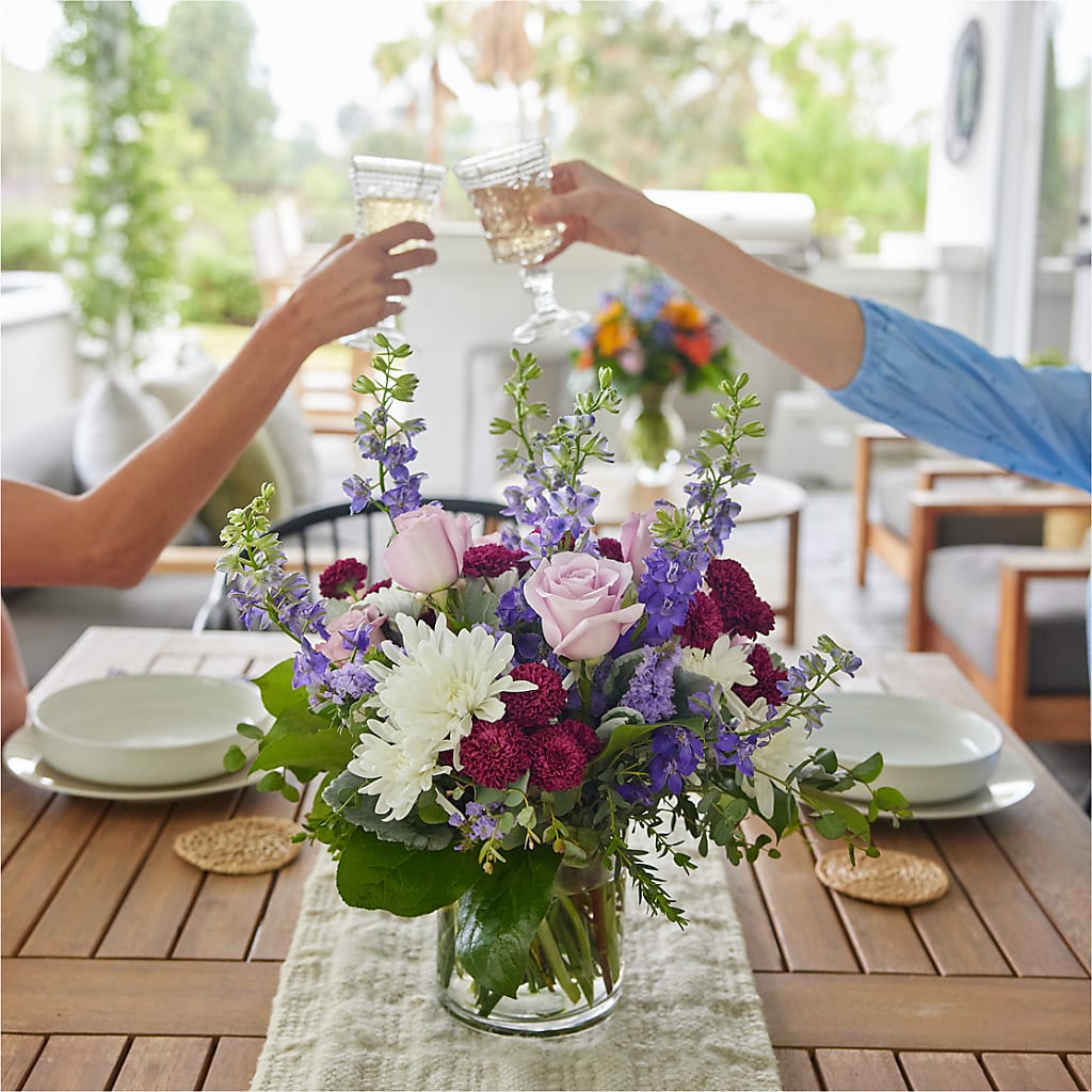 Violet Frost Bouquet – Visalia Flower Shop, Visalia CA