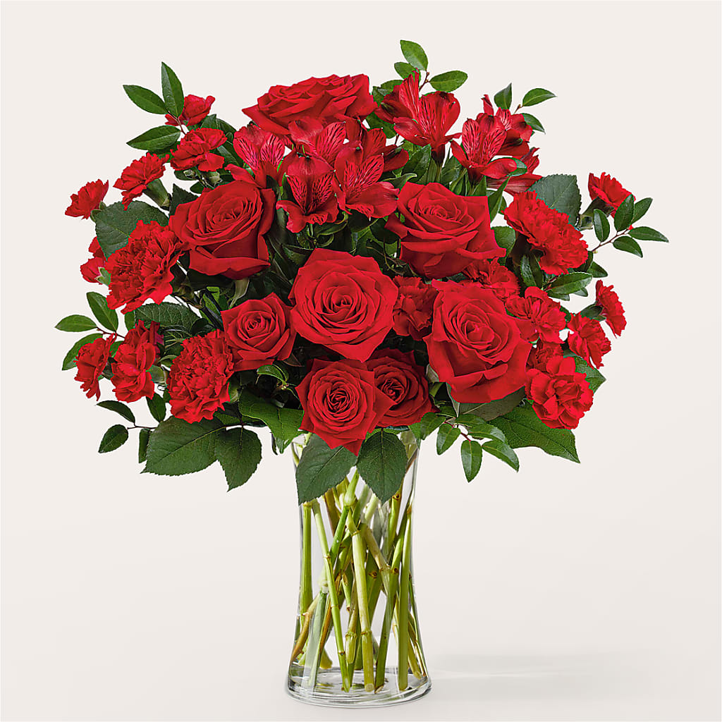 Brilliant Ruby Bouquet – Visalia Flower Shop, Visalia CA