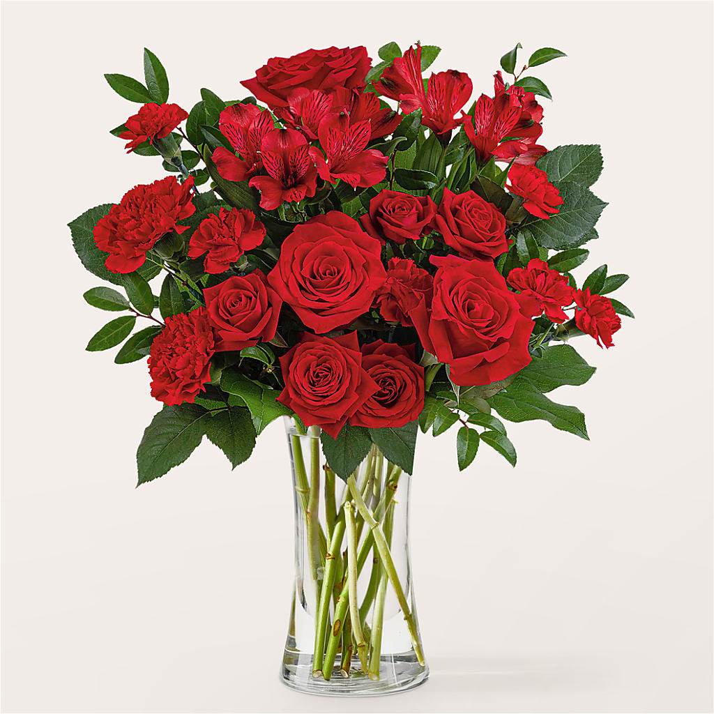 Brilliant Ruby Bouquet – Visalia Flower Shop, Visalia CA