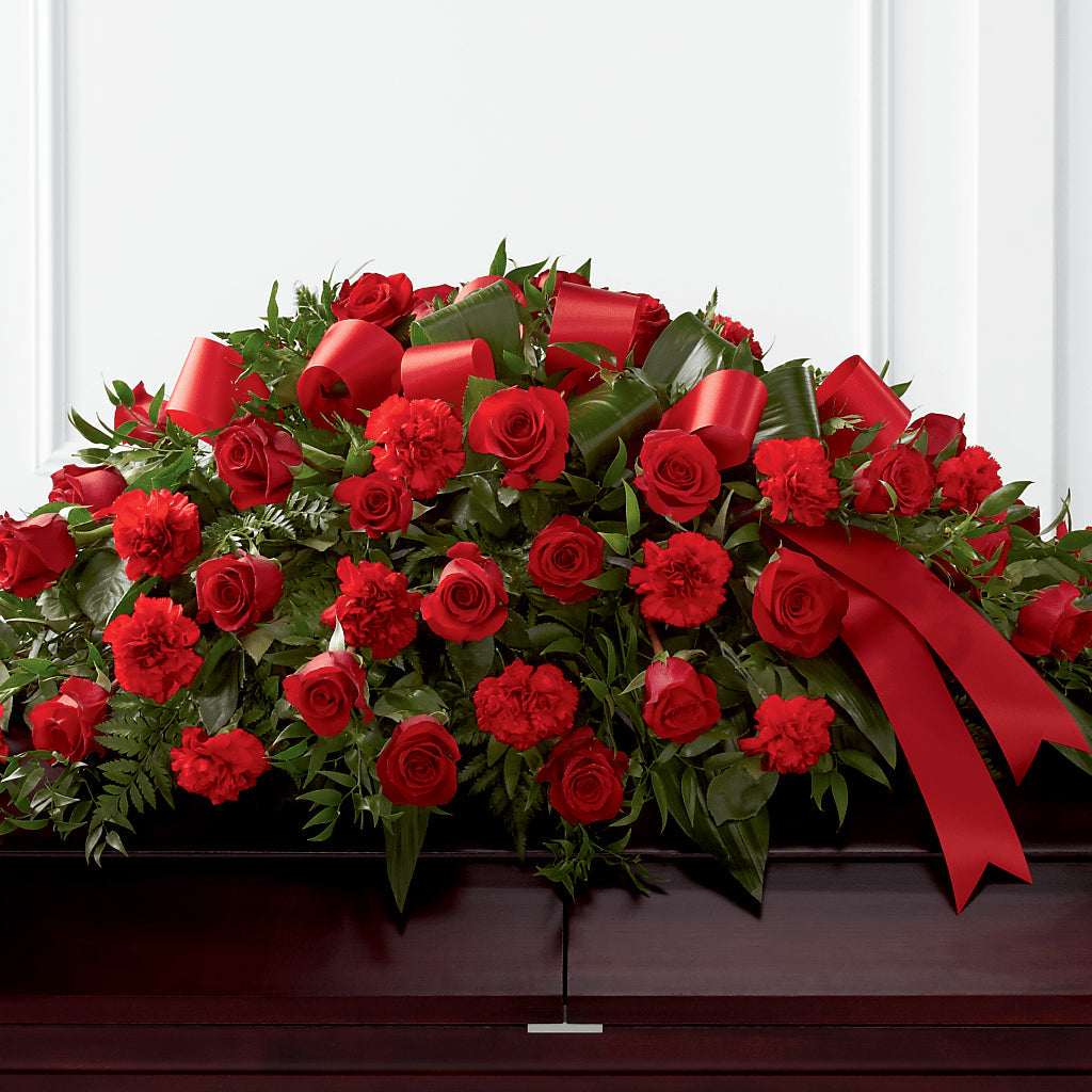 Tribute of Life Casket Spray – Visalia Flower Shop, Visalia CA