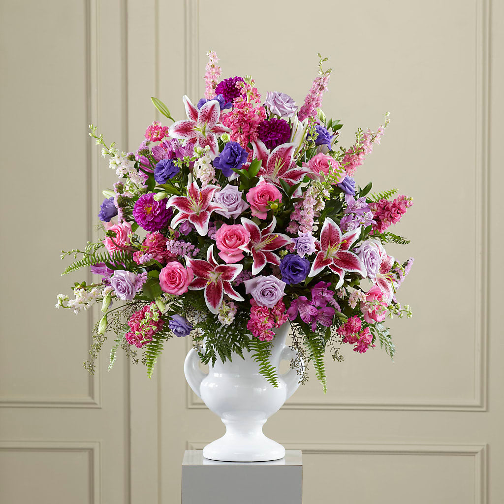 Peaceful Tribute Arrangement – Visalia Flower Shop, Visalia CA