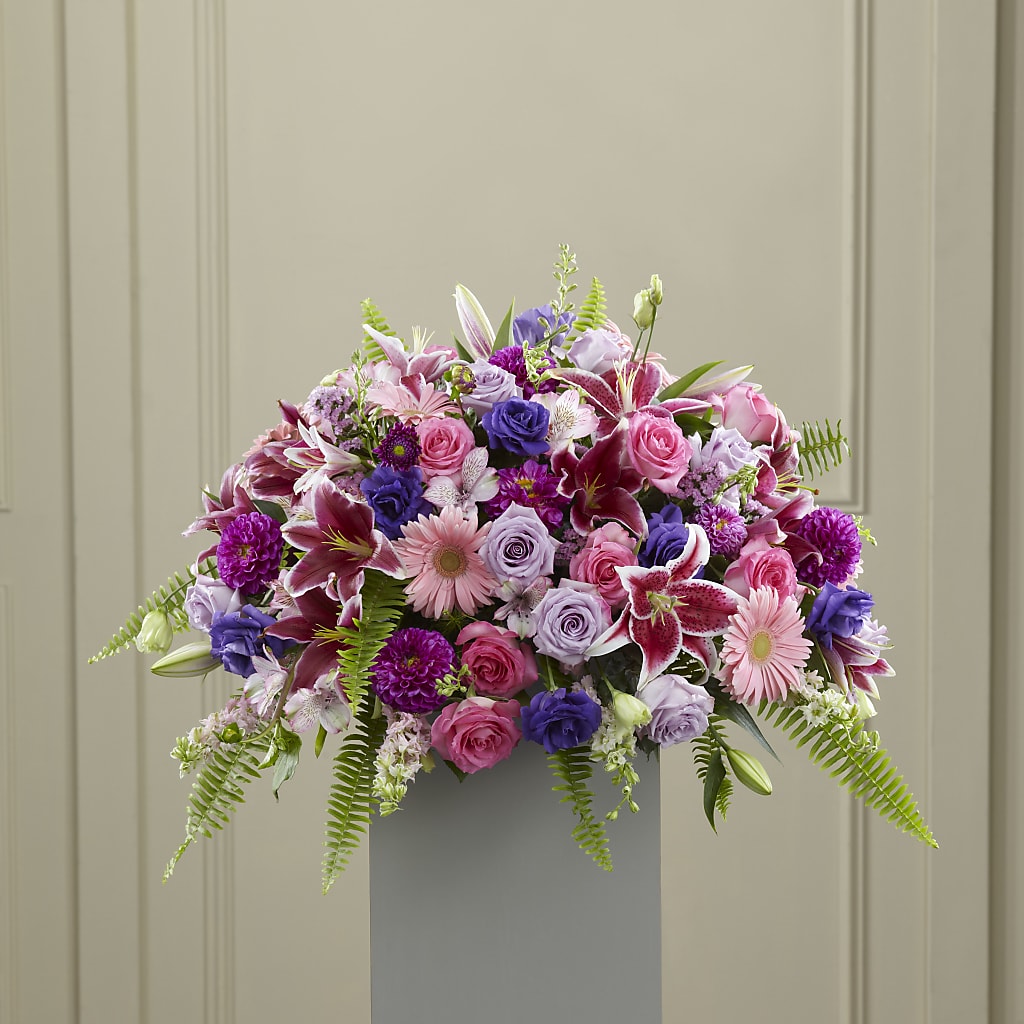 Fare Thee Well Pedestal – Visalia Flower Shop, Visalia CA