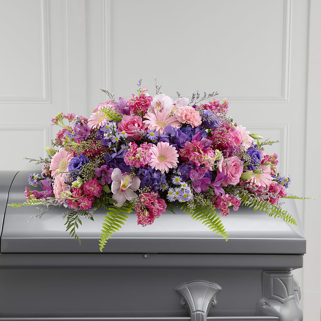 Glorious Garden Casket Spray – Visalia Flower Shop, Visalia CA