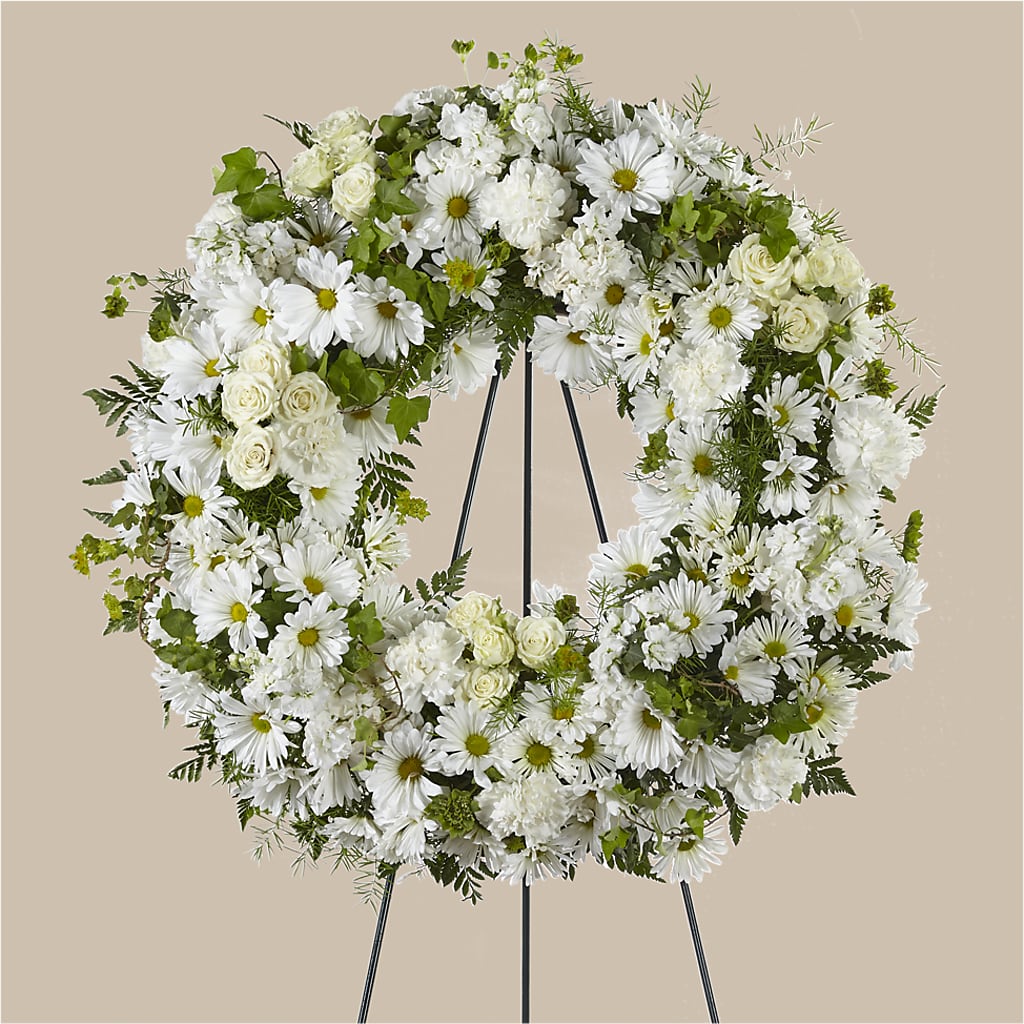 Faithful Wishes Wreath – Visalia Flower Shop, Visalia CA