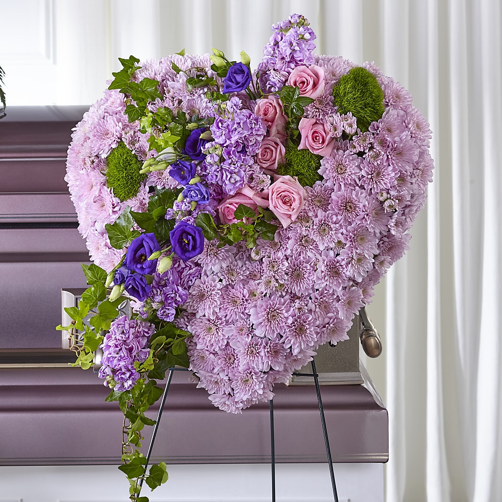 Treasured Love Standing Heart – Visalia Flower Shop, Visalia CA