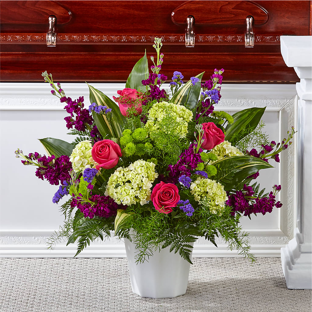 Beautiful Horizons Floor Basket – Visalia Flower Shop, Visalia CA