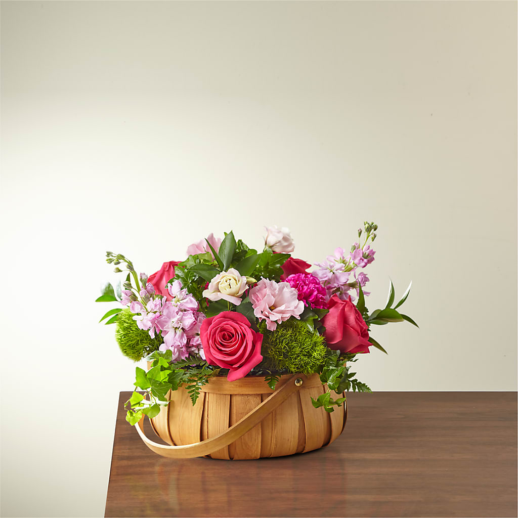Radiance in Bloom Basket – Visalia Flower Shop, Visalia CA