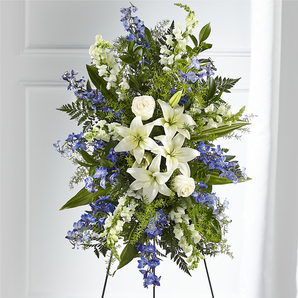 Faithful Friend Standing Spray – Visalia Flower Shop, Visalia CA