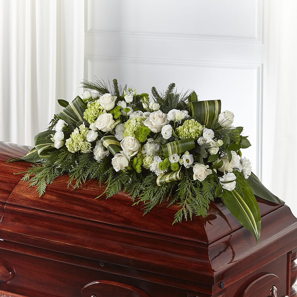 Hopeful Gesture Casket Spray – Visalia Flower Shop, Visalia CA