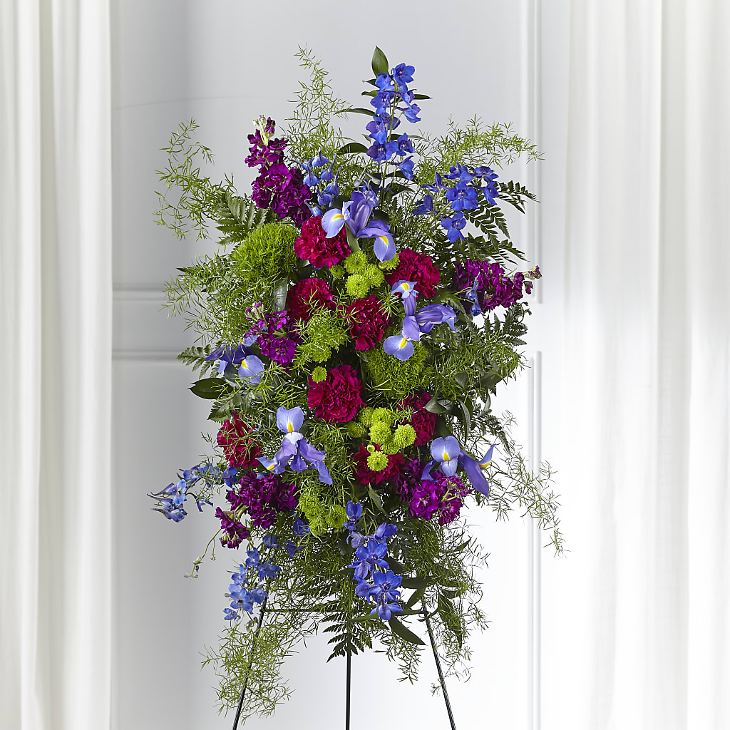 Heavenly Skies Standing Spray – Visalia Flower Shop, Visalia CA