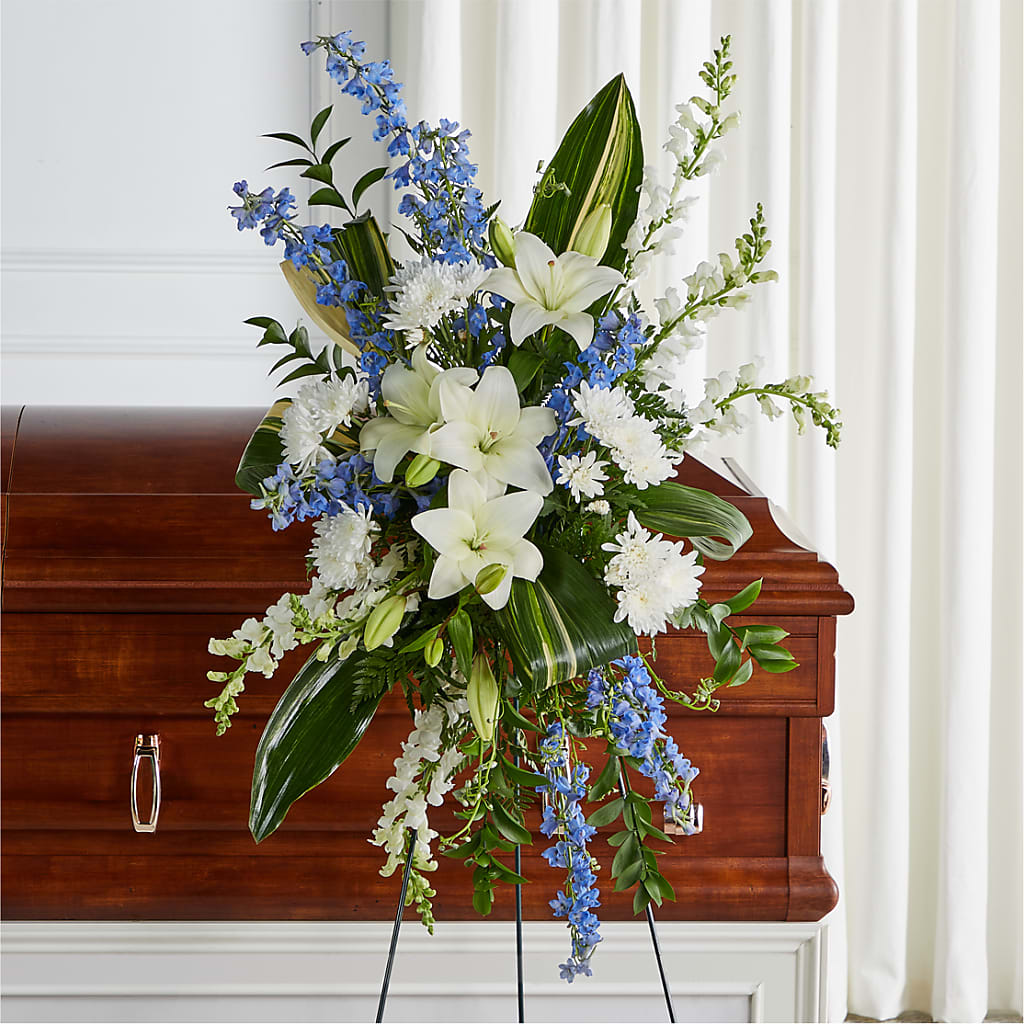 Eternal Impressions Standing Spray – Visalia Flower Shop, Visalia CA