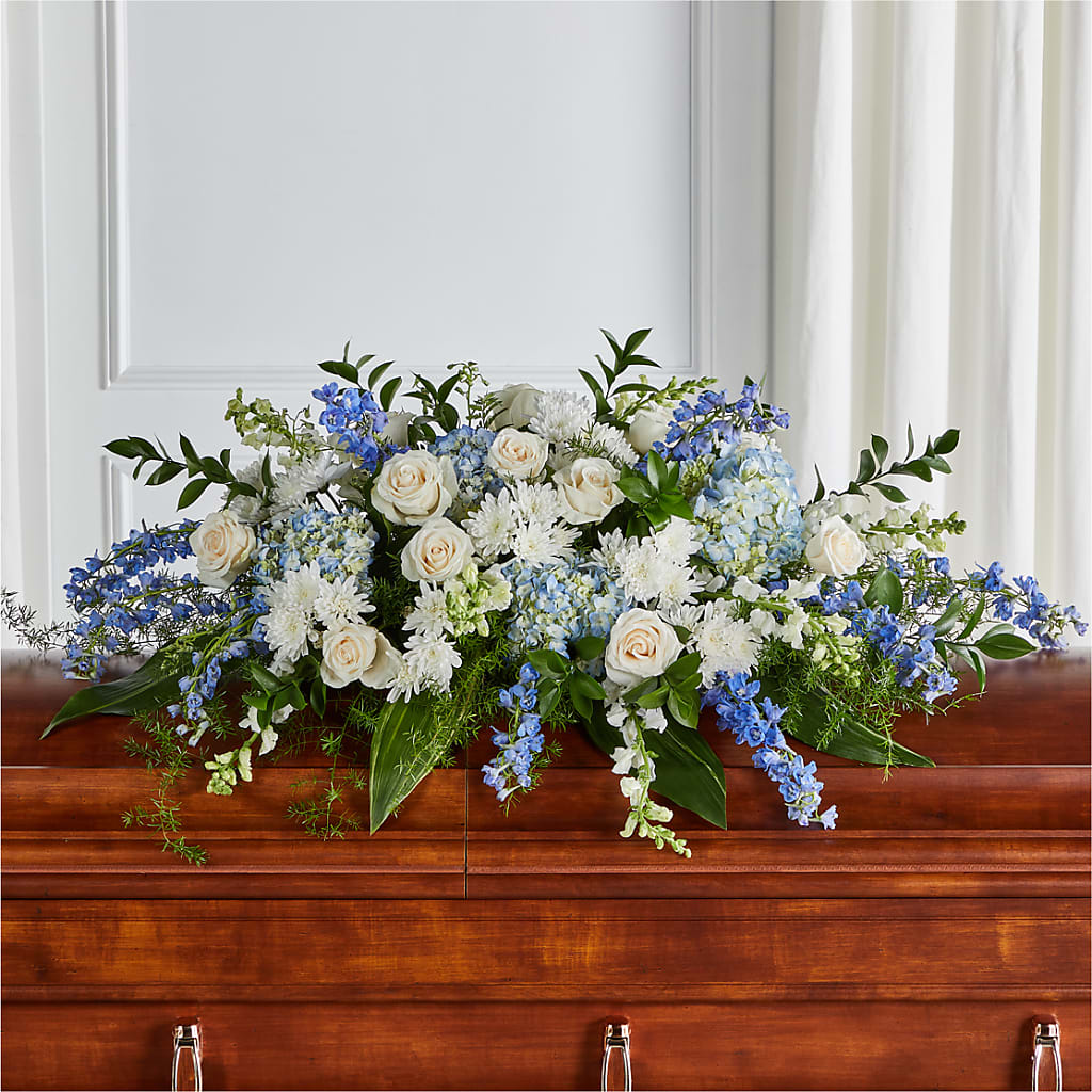Timeless Essence Casket Spray – Visalia Flower Shop, Visalia CA