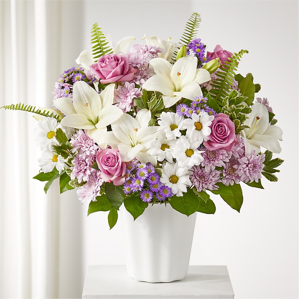 Warmest Thoughts Tabletop Basket – Visalia Flower Shop, Visalia CA