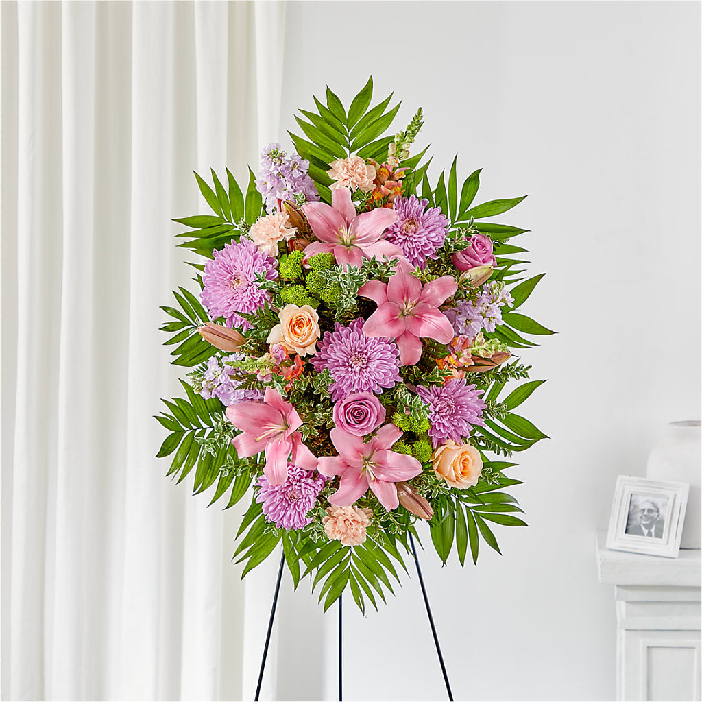 Love & Light Standing Spray – Visalia Flower Shop, Visalia CA