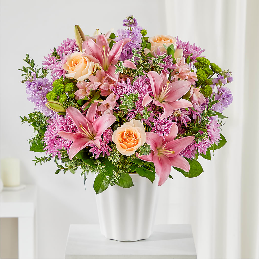 Supportive Embrace Tabletop Basket – Visalia Flower Shop, Visalia CA