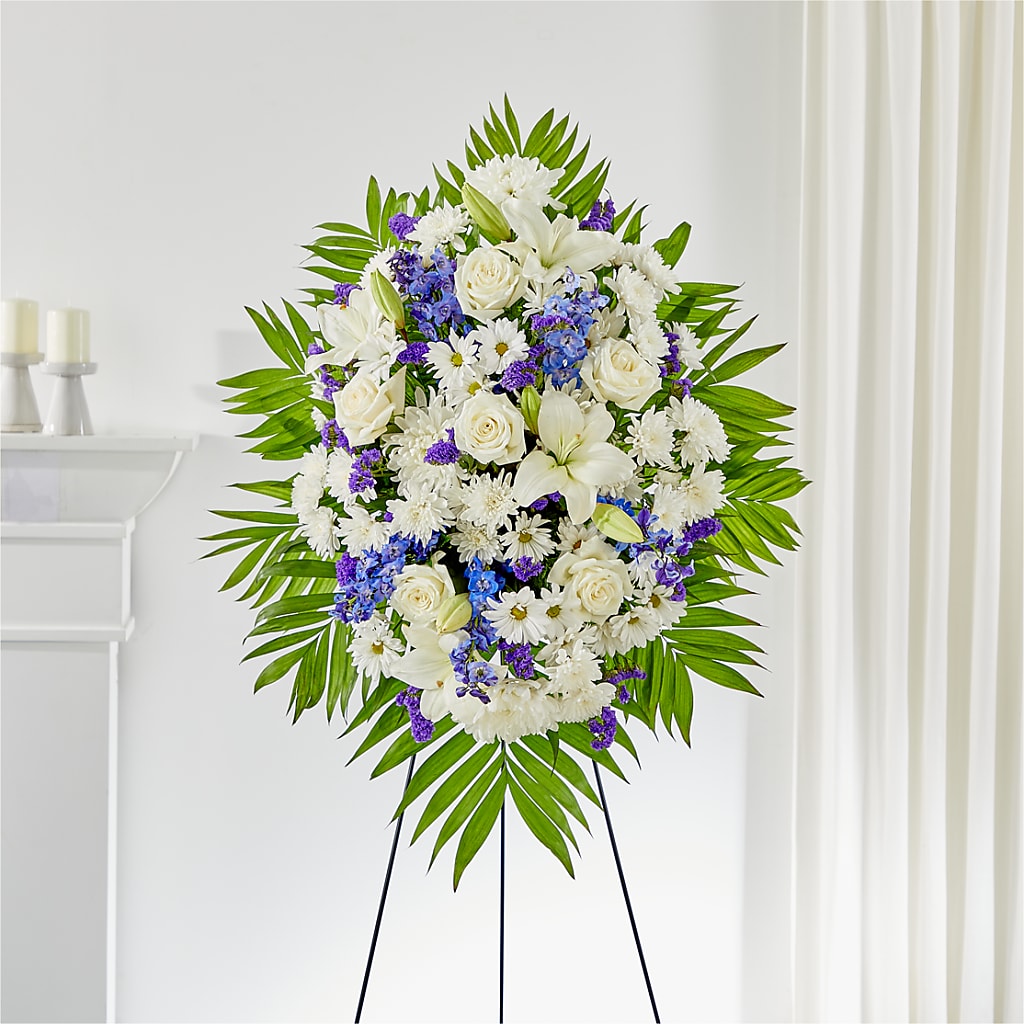 At Rest Standing Spray – Visalia Flower Shop, Visalia CA