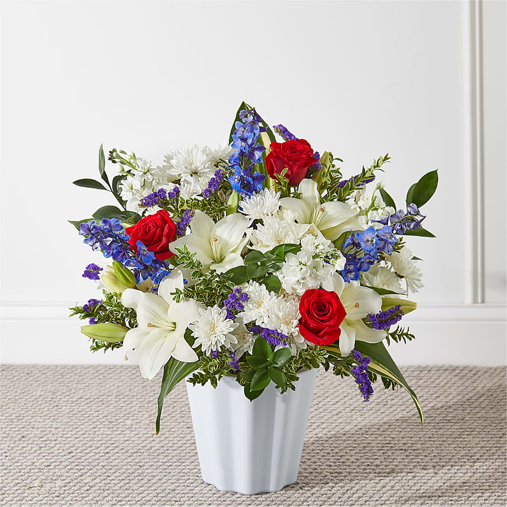 Consoled Floor Basket – Visalia Flower Shop, Visalia CA