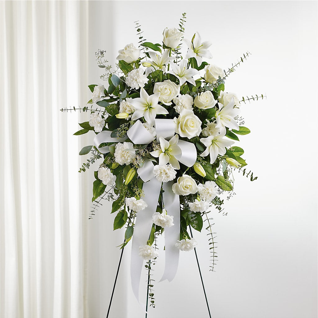 With Care Standing Spray – Visalia Flower Shop, Visalia CA