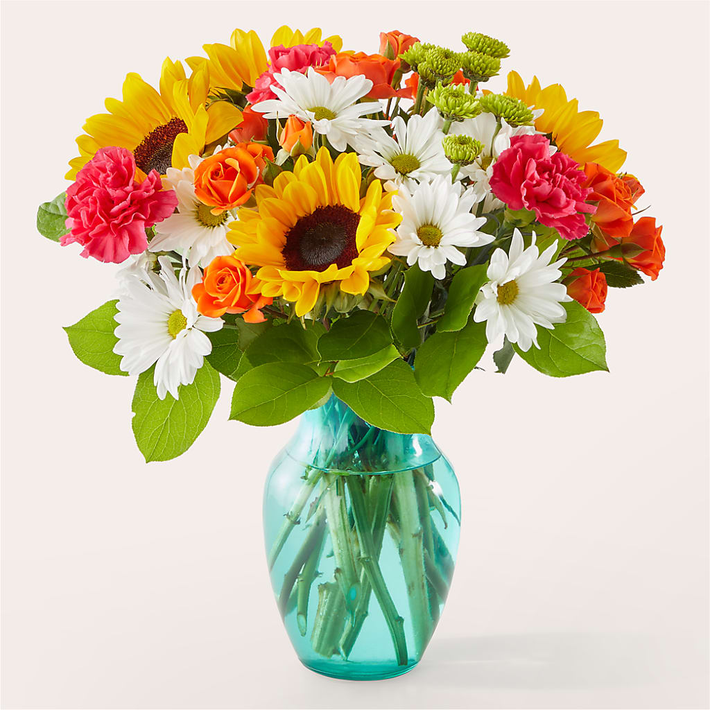 Sun-drenched Blooms Bouquet – Visalia Flower Shop, Visalia CA