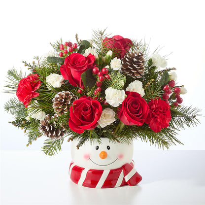 Jolly Snowman Bouquet –  Visalia Flower Shop, Visalia CA