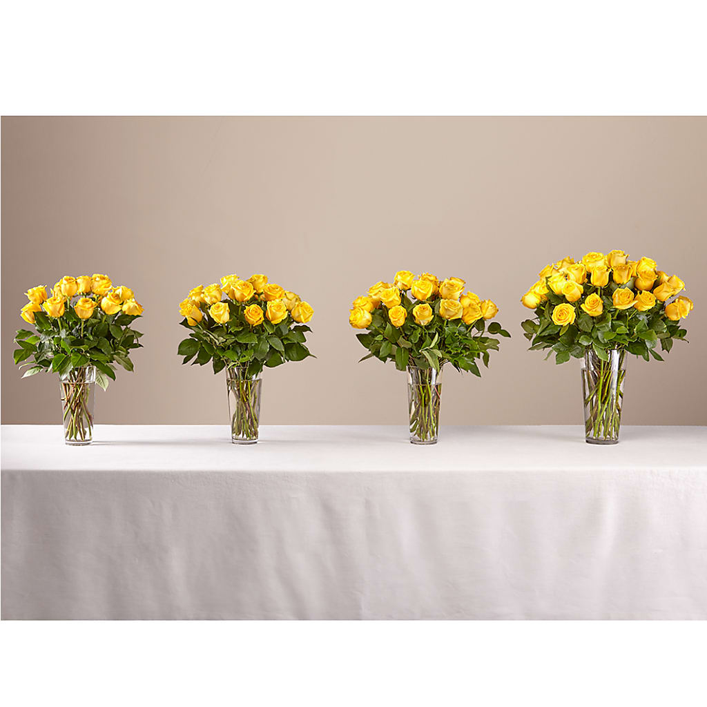 Long Stem Yellow Rose Bouquet –  Visalia Flower Shop, Visalia CA