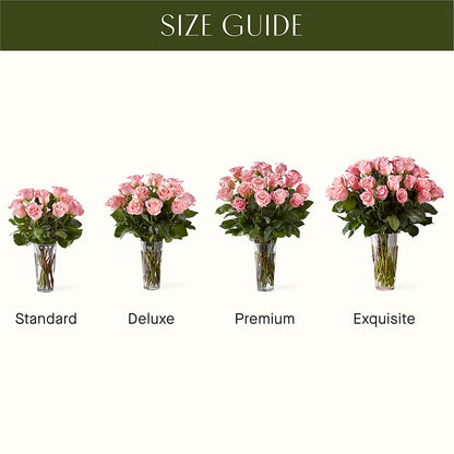 Long Stem Pink Rose Bouquet –  Visalia Flower Shop, Visalia CA