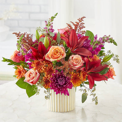 Burgundy Landscape Bouquet –  Visalia Flower Shop, Visalia CA