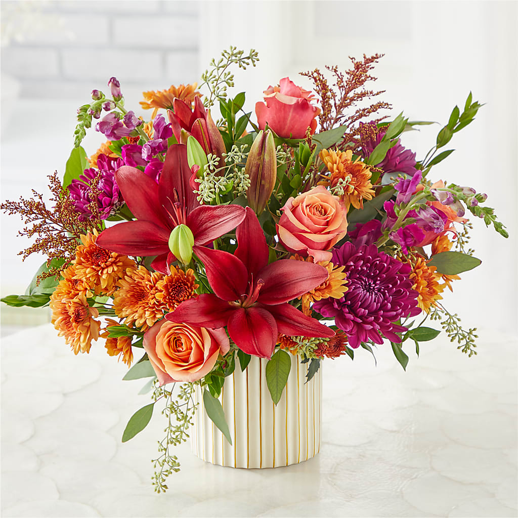 Burgundy Landscape Bouquet –  Visalia Flower Shop, Visalia CA