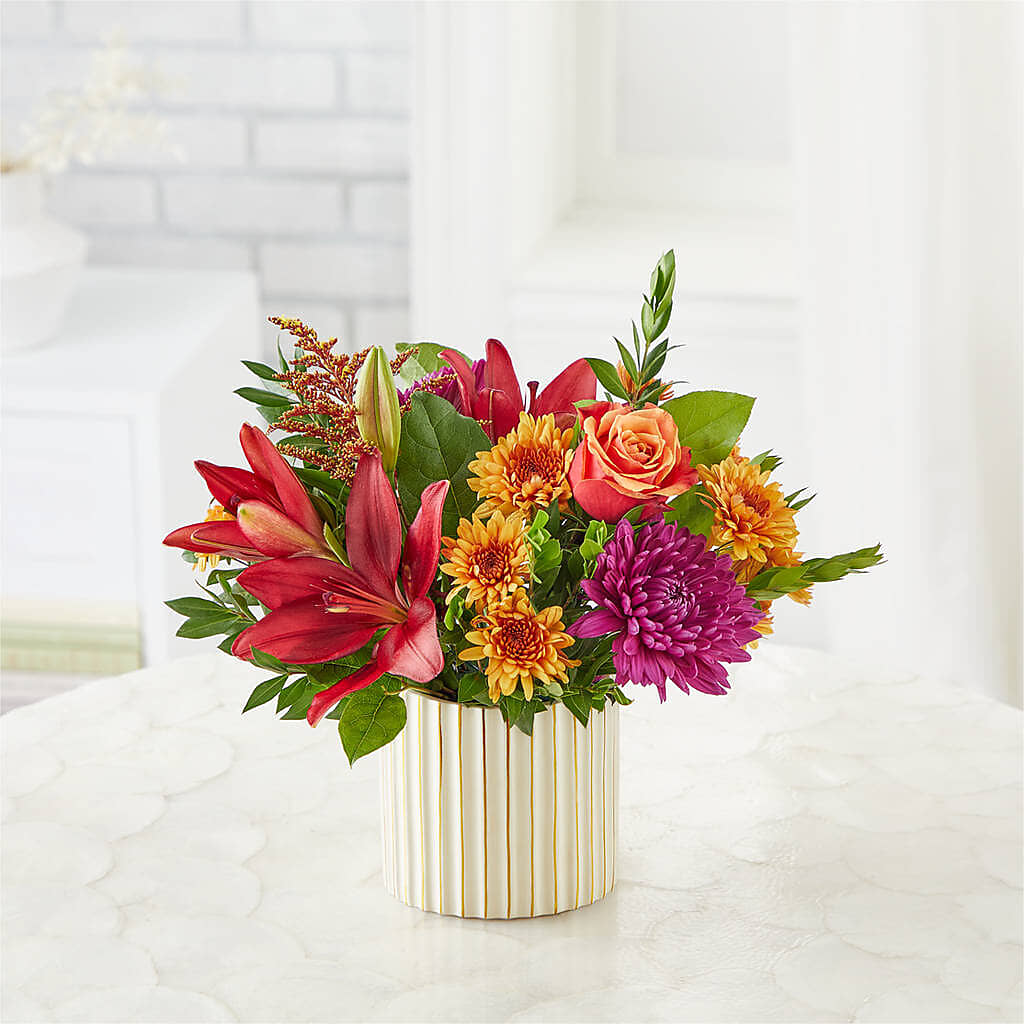 Burgundy Landscape Bouquet –  Visalia Flower Shop, Visalia CA