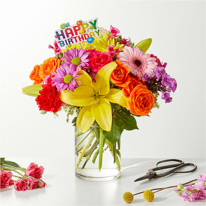 Cue the Confetti - A Florist Original –  Visalia Flower Shop, Visalia CA