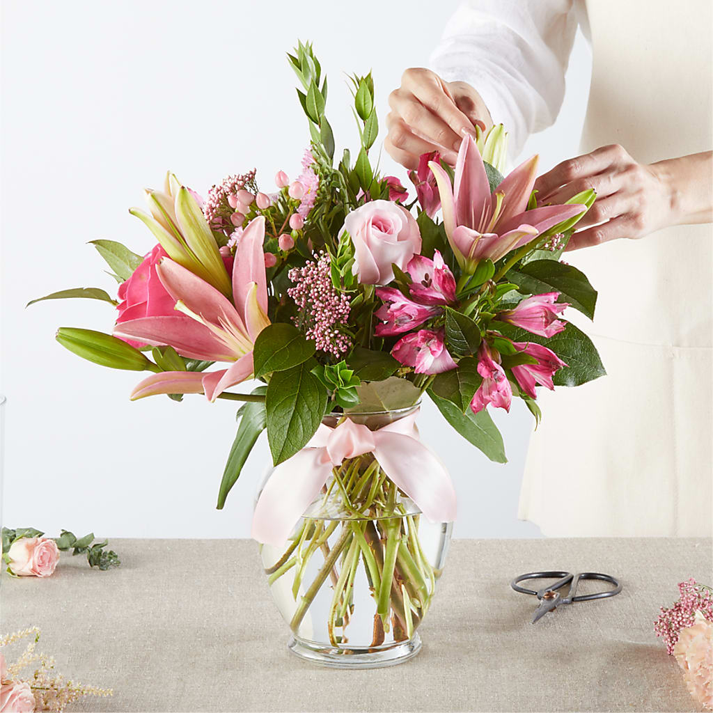 Pink Ribbon - A Florist Original –  Visalia Flower Shop, Visalia CA
