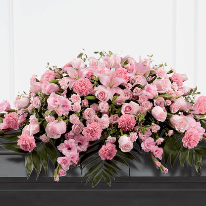 Garden of Comfort Casket Spray (Standard) –  Visalia Flower Shop, Visalia CA