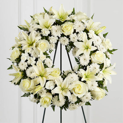 Treasured Tribute Wreath –  Visalia Flower Shop, Visalia CA