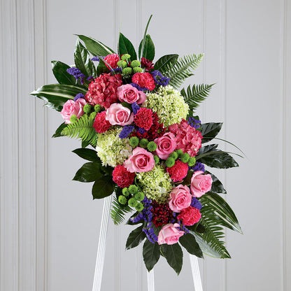Refreshing Mix Standing Spray –  Visalia Flower Shop, Visalia CA
