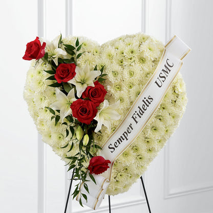 Heartfelt Hero Standing Heart –  Visalia Flower Shop, Visalia CA