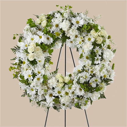 Faithful Wishes Wreath –  Visalia Flower Shop, Visalia CA