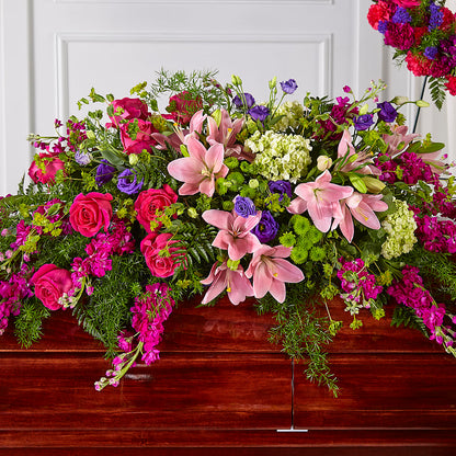 Radiant Tribute Casket Spray –  Visalia Flower Shop, Visalia CA