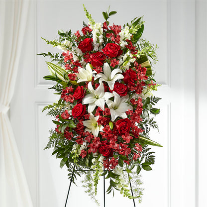 Everlasting Memory Standing Spray –  Visalia Flower Shop, Visalia CA