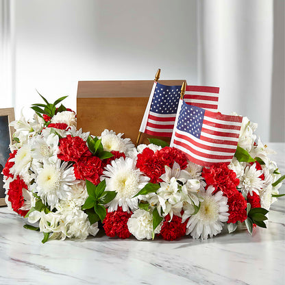 Spirit of Patriotism Cremation Adornment –  Visalia Flower Shop, Visalia CA