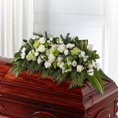 Hopeful Gesture Casket Spray –  Visalia Flower Shop, Visalia CA