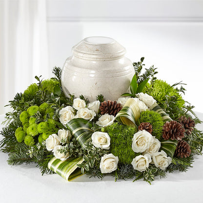 Precious Evergreen Cremation Adornment –  Visalia Flower Shop, Visalia CA
