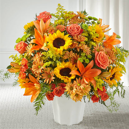 Harvest Thoughts Floor Basket –  Visalia Flower Shop, Visalia CA