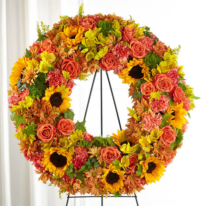 Autumnal Memories Wreath (Standard) –  Visalia Flower Shop, Visalia CA